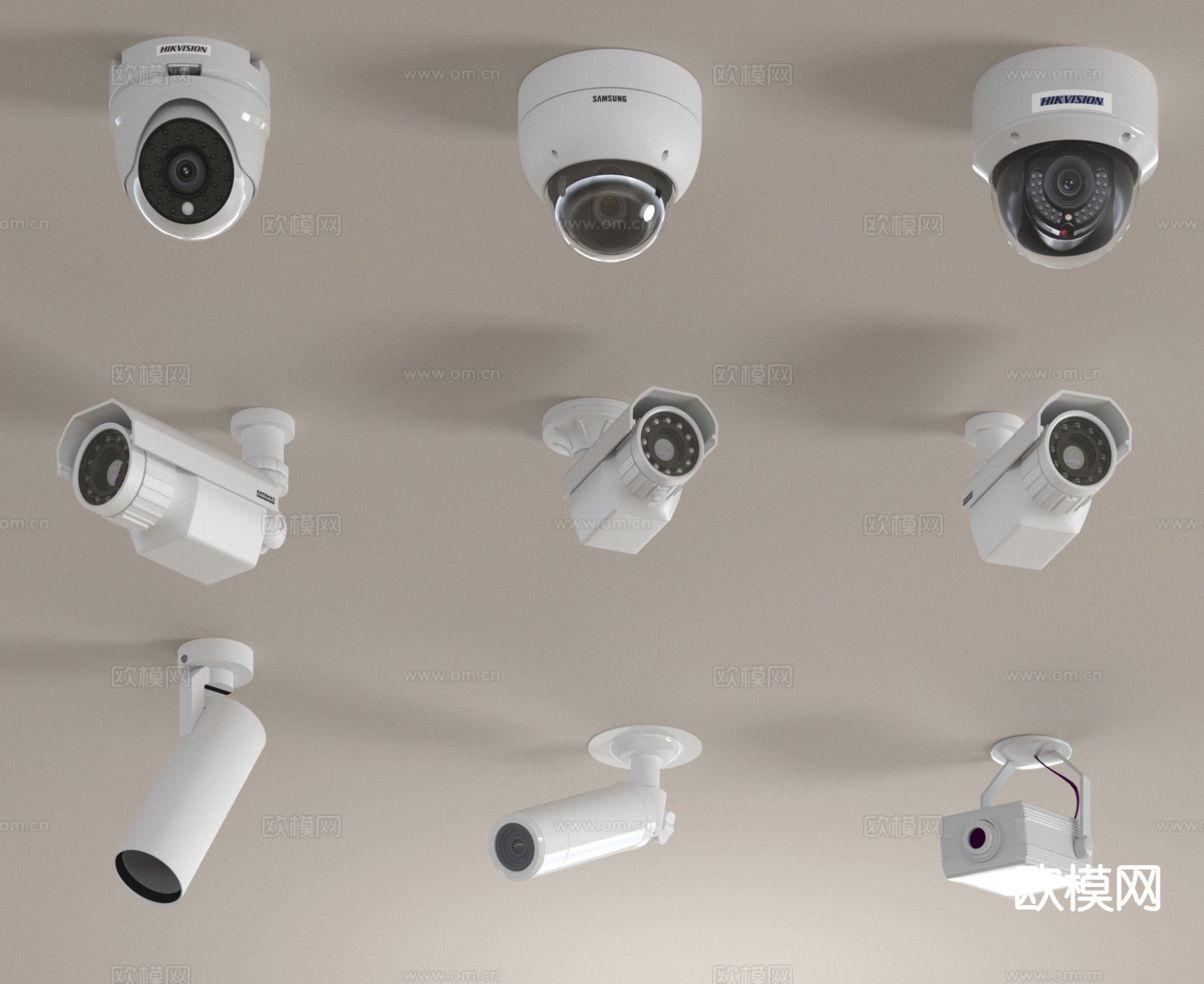 现代摄像头su模型下载（渲染图2）