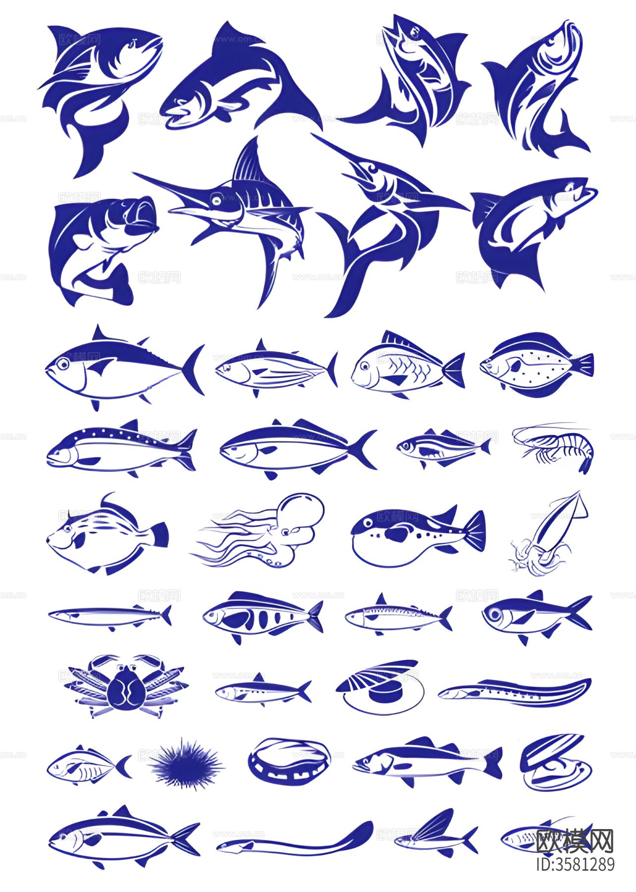 鱼儿CAD图库下载