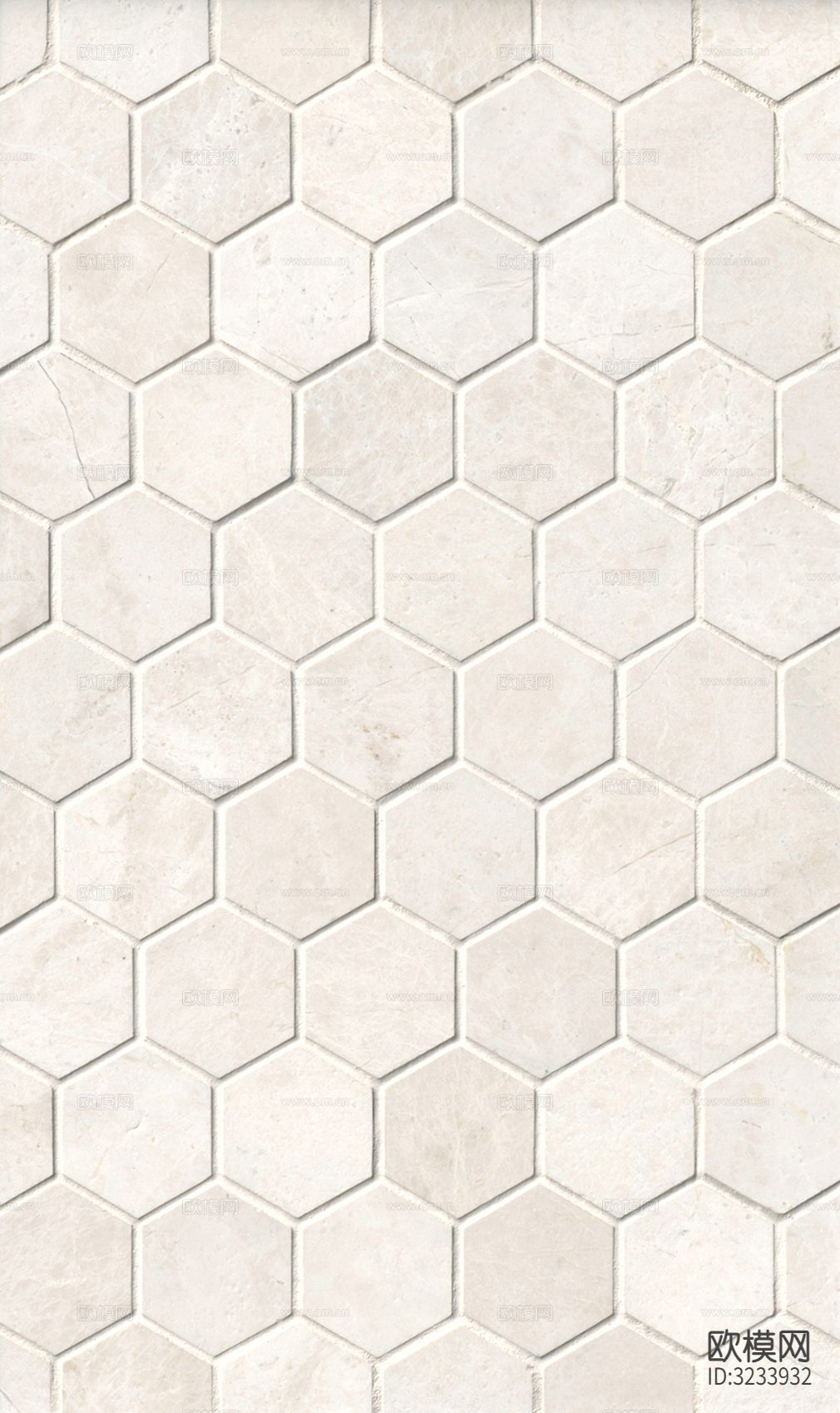 灰色石材纹六角砖贴图下载