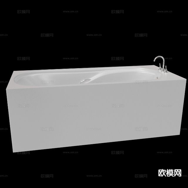 现代浴缸3d模型下载（渲染图2）