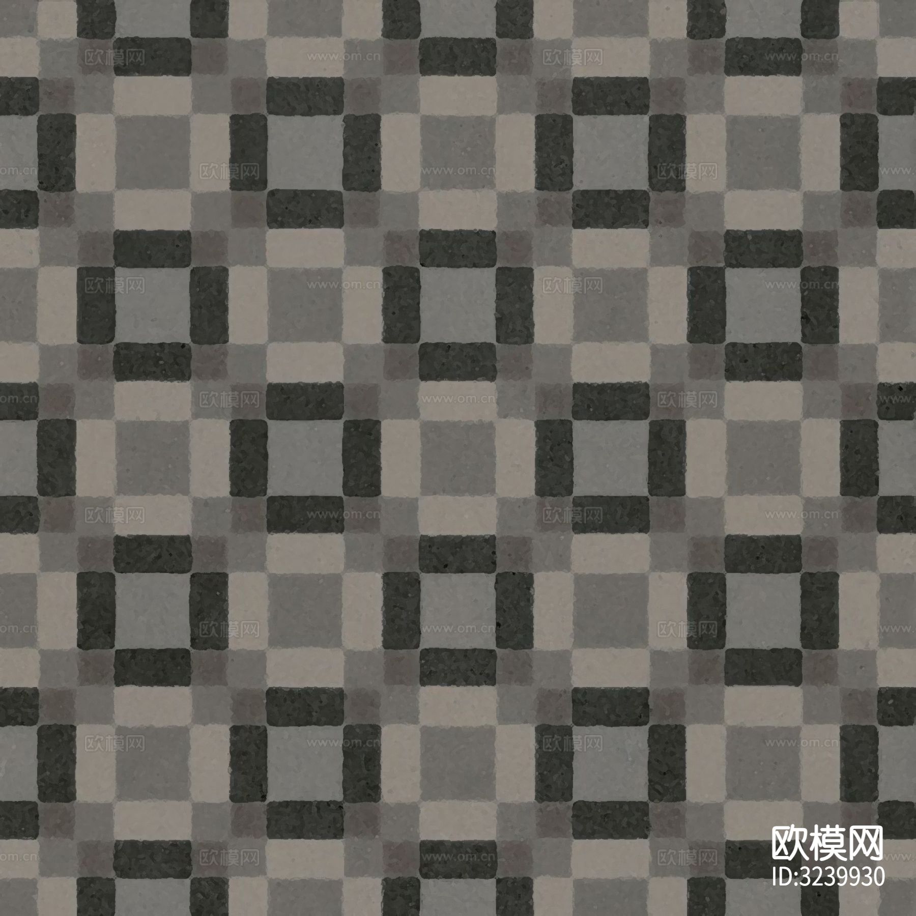 黑色现代简约花砖贴图下载