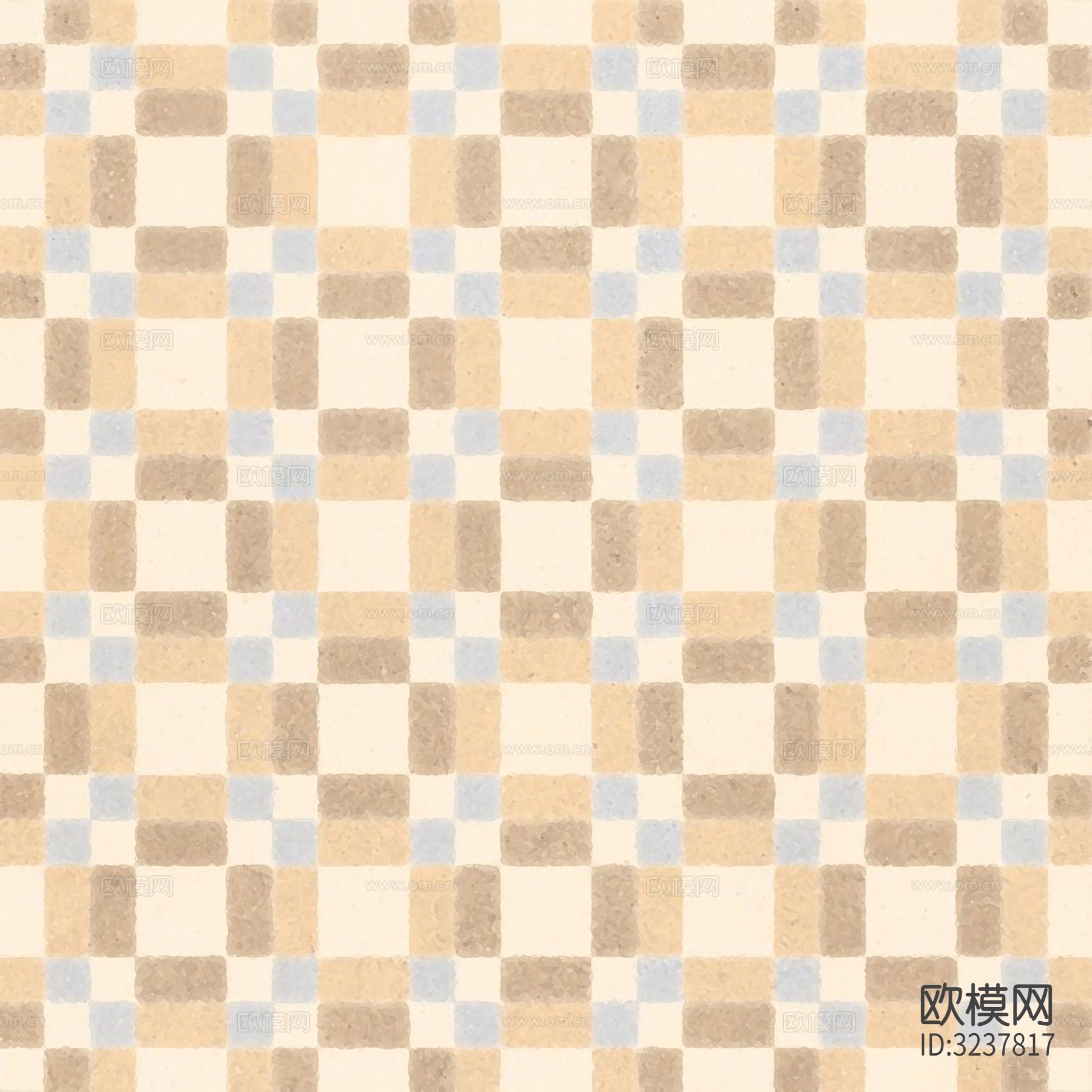 米色现代简约花砖贴图下载