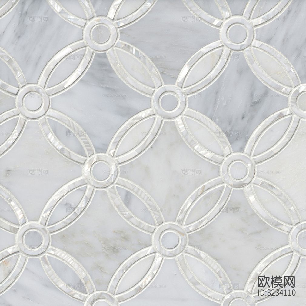 灰色石材拼花贴图下载（渲染图2）
