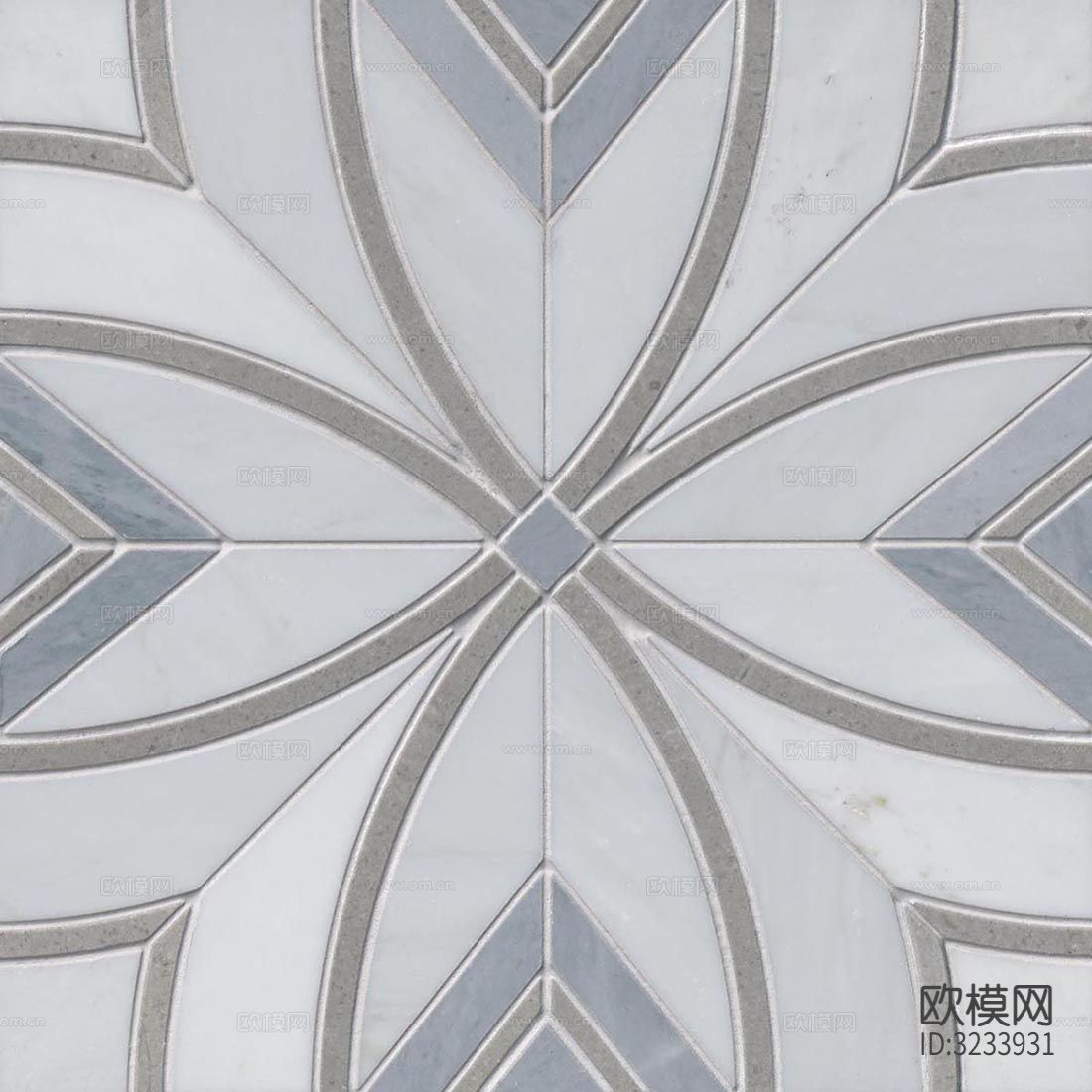 灰色现代简约石材拼花贴图下载