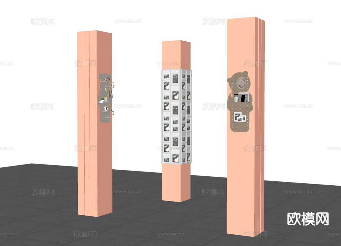 柱子 装饰柱 造型柱 形象柱su模型下载