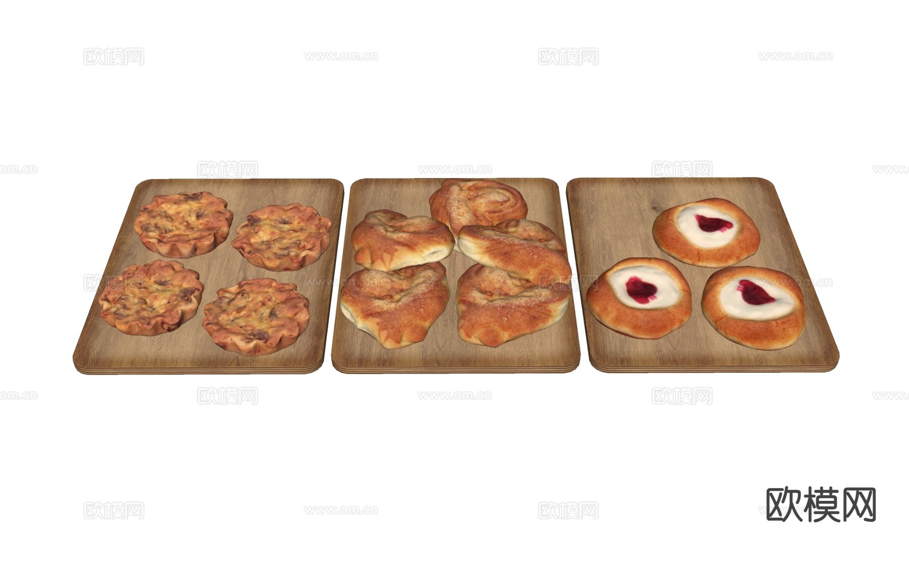 食物 面包 点心su模型下载（渲染图1）