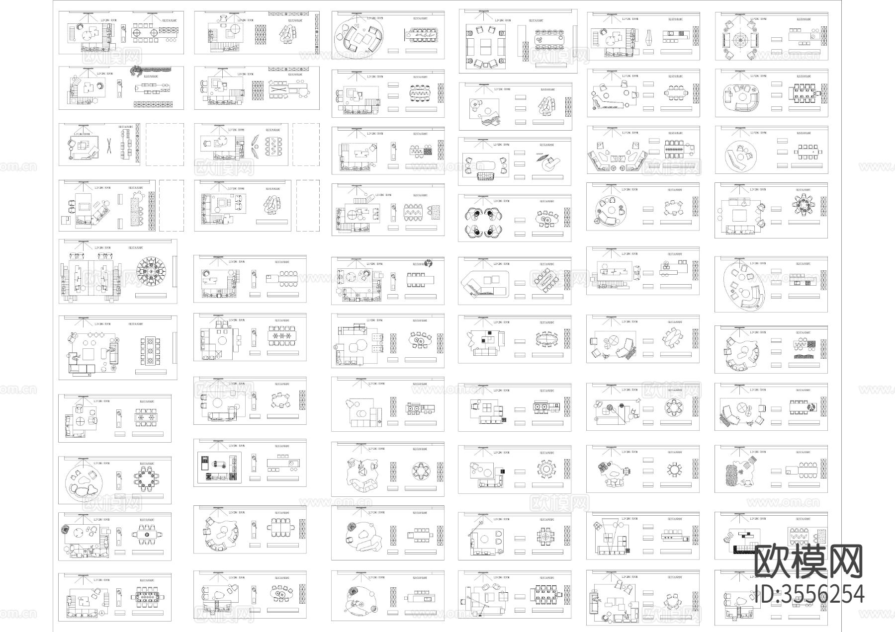 网红家具cad图库下载（渲染图2）