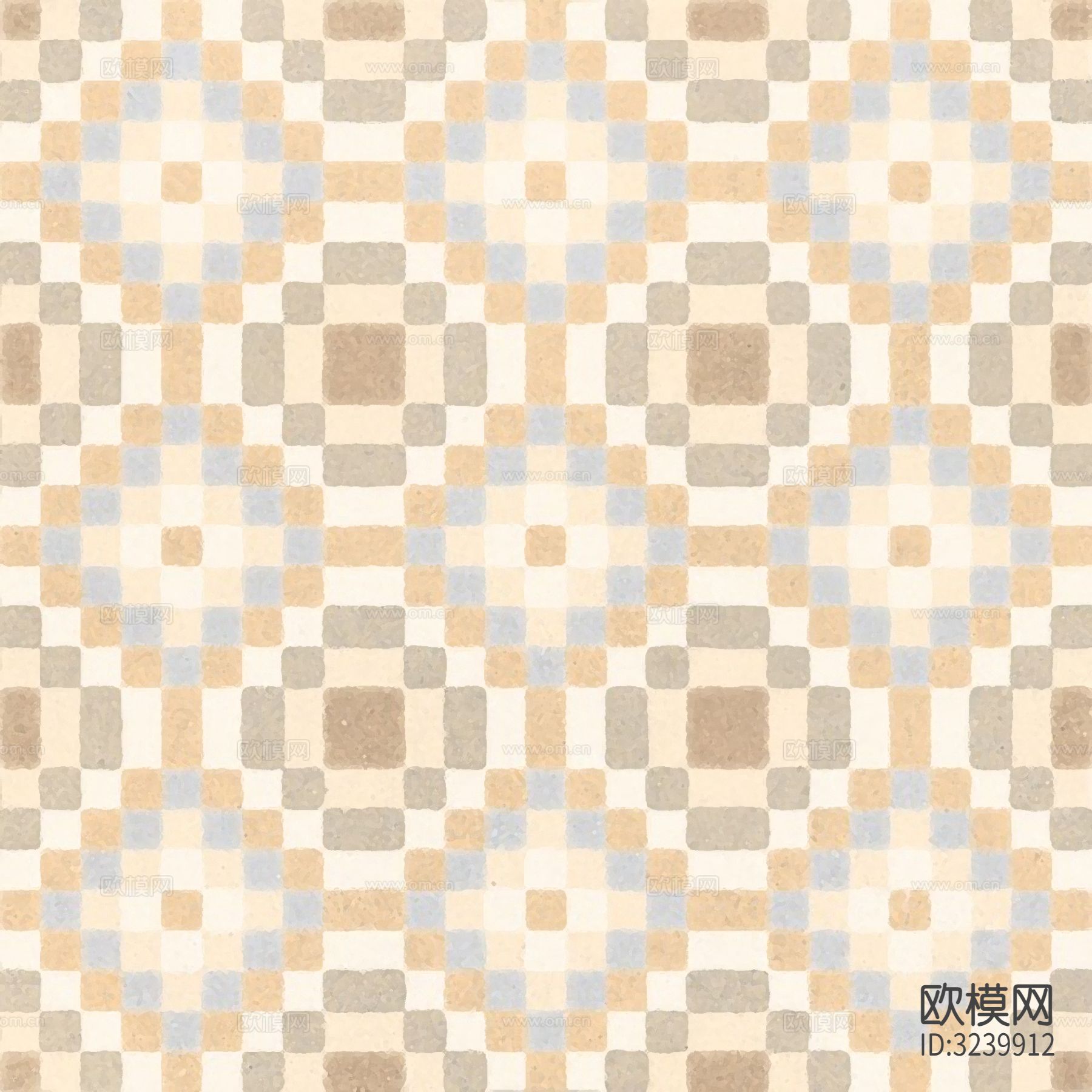 米色现代简约花砖贴图下载