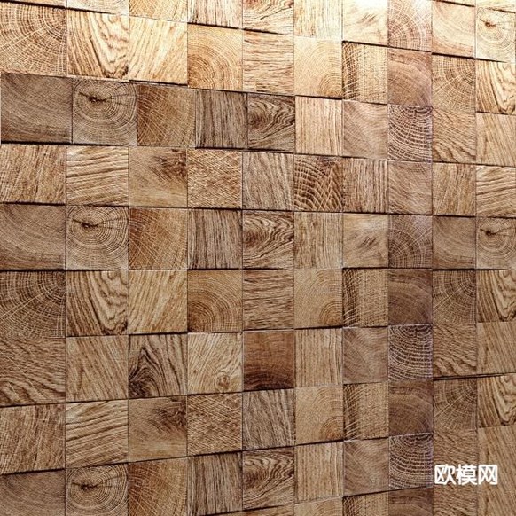 现代三维墙面 墙饰板 护墙板3d模型下载