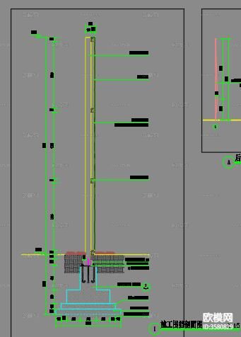 卡通围挡CAD图库下载（渲染图3）