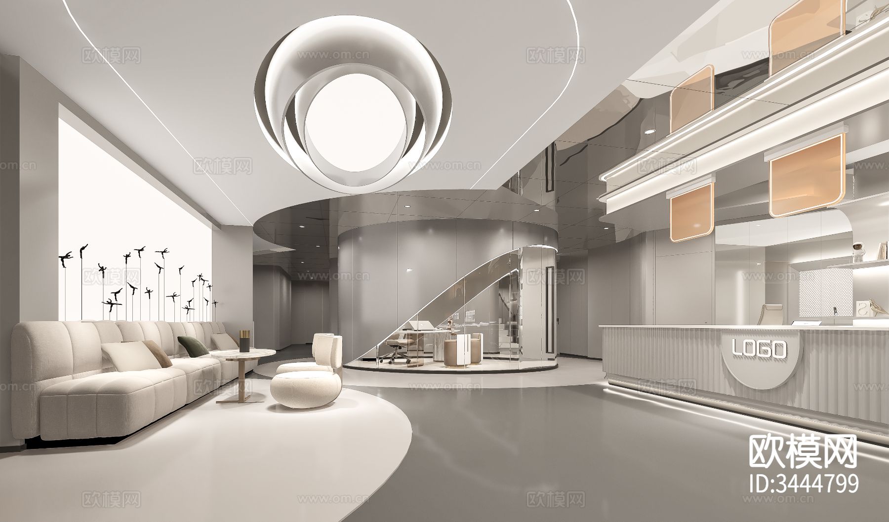 口腔医美 医院装修效果图下载（渲染图7）