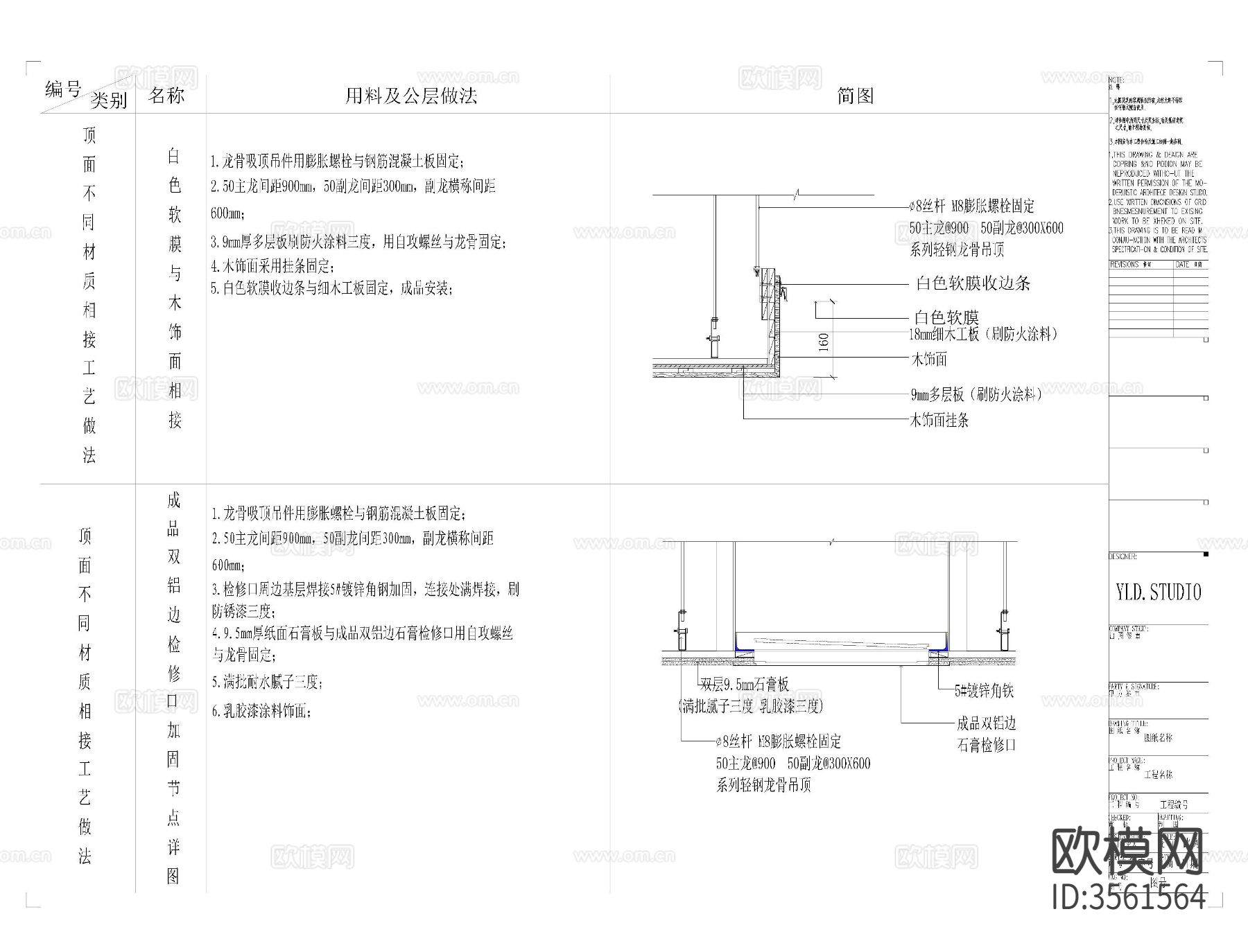 顶面cad大样图下载（渲染图10）