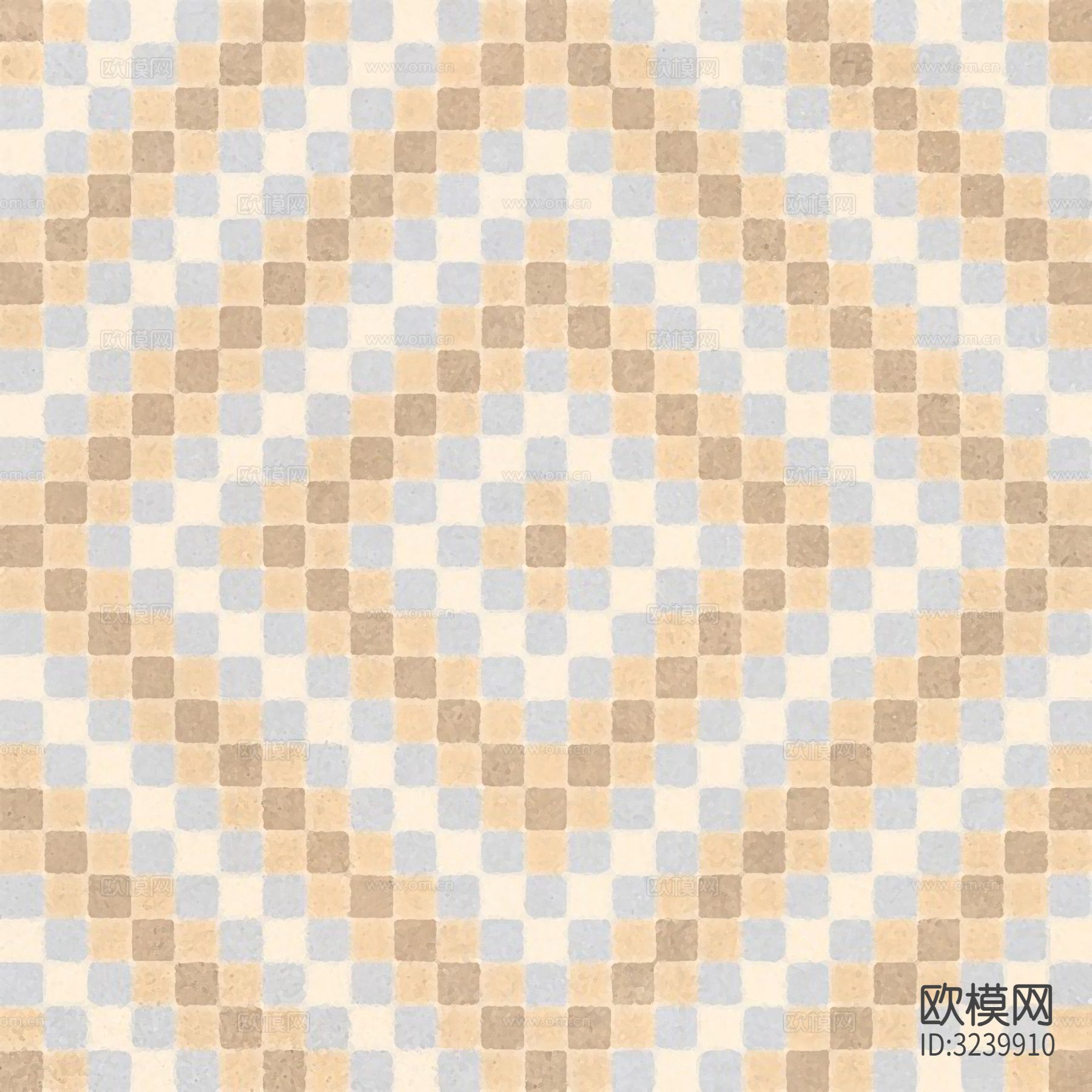 米色现代简约花砖贴图下载