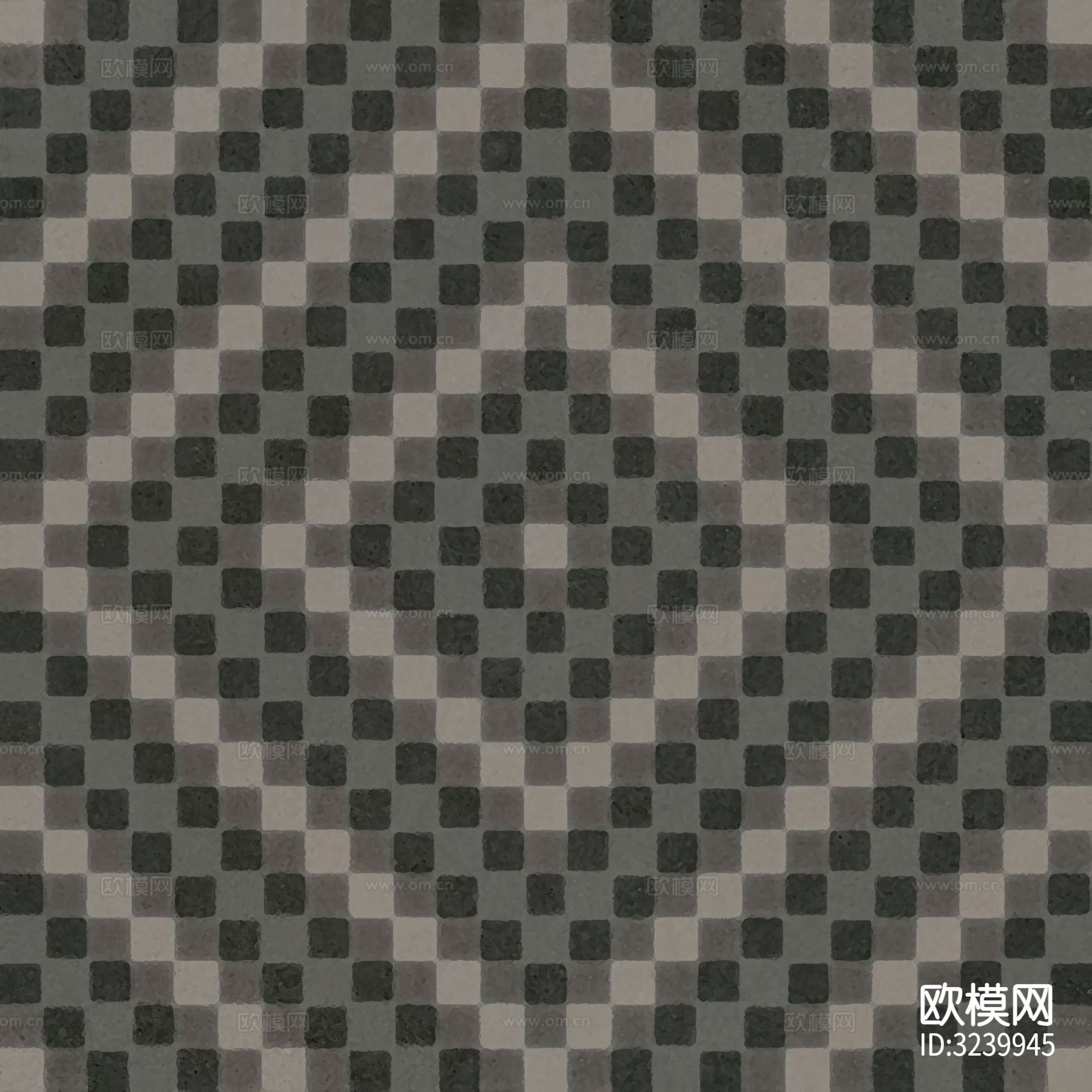 黑色现代简约花砖贴图下载