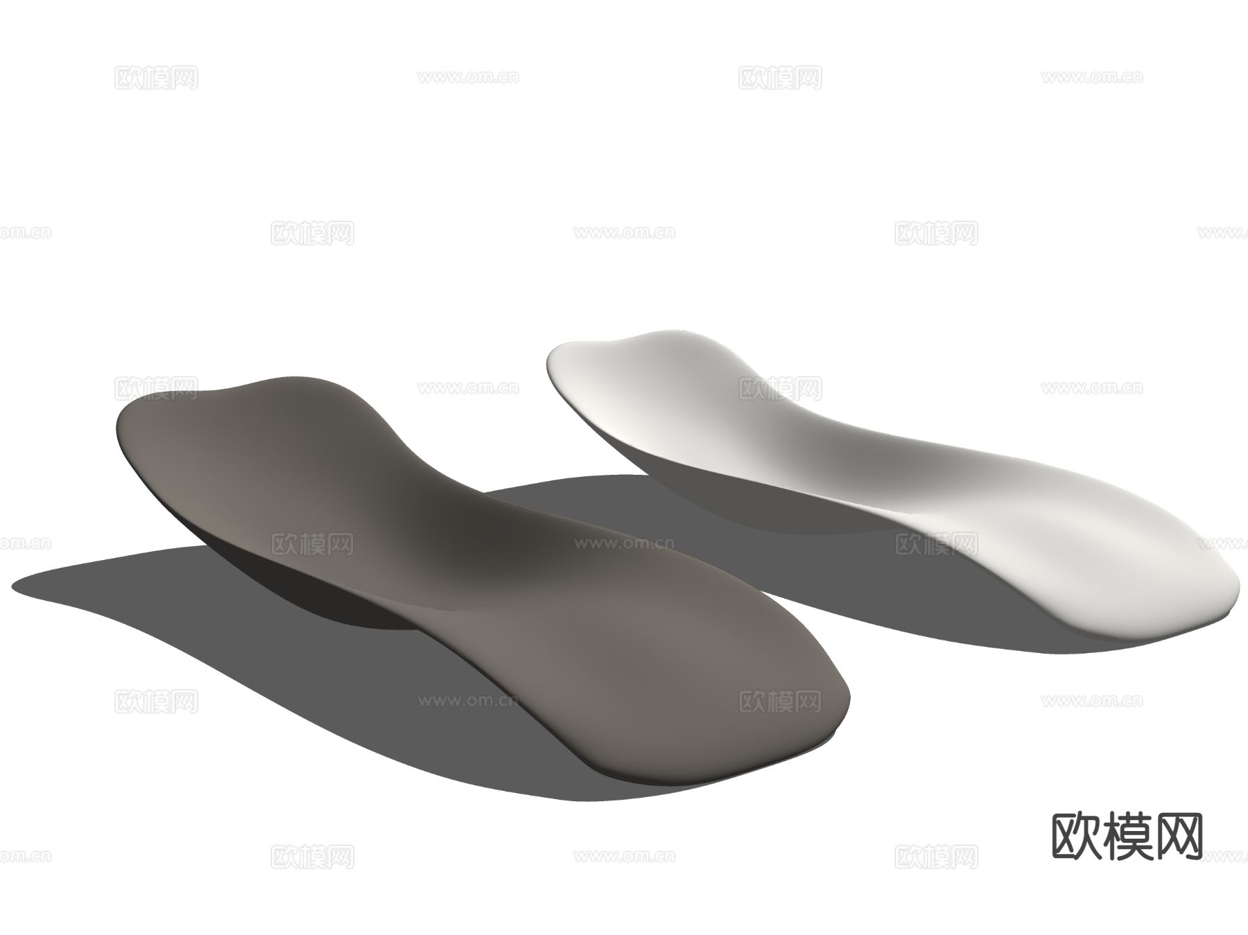 Talenti现代躺椅 太阳椅 沙滩椅su模型下载（渲染图1）