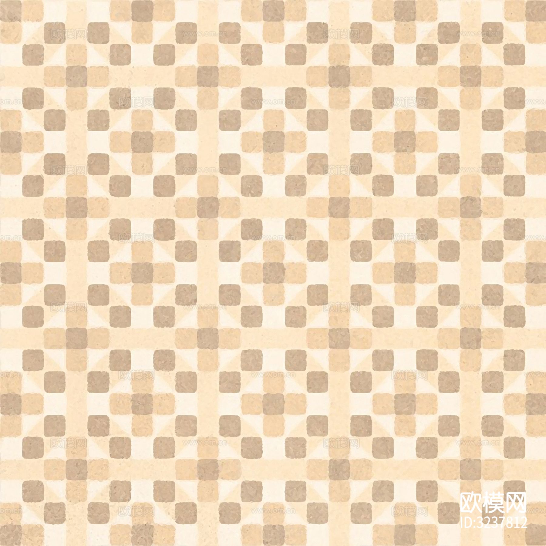 米色现代简约花砖贴图下载