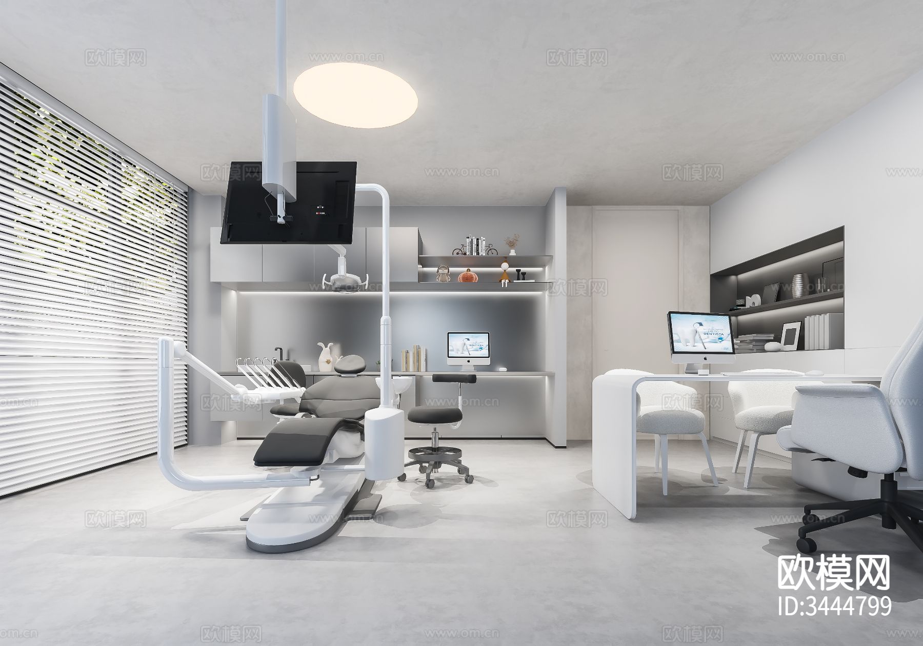 口腔医美 医院装修效果图下载（渲染图9）