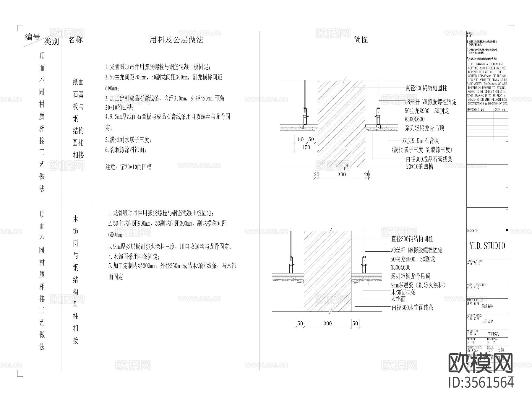 顶面cad大样图下载（渲染图9）