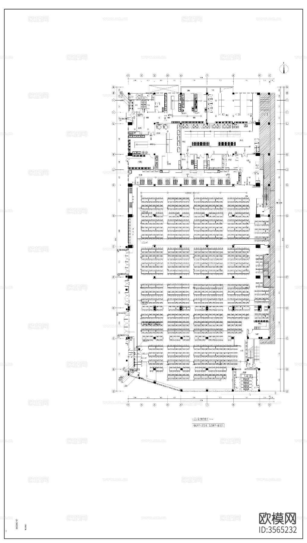 某小学新建工程装修 电气cad平面图下载（渲染图9）
