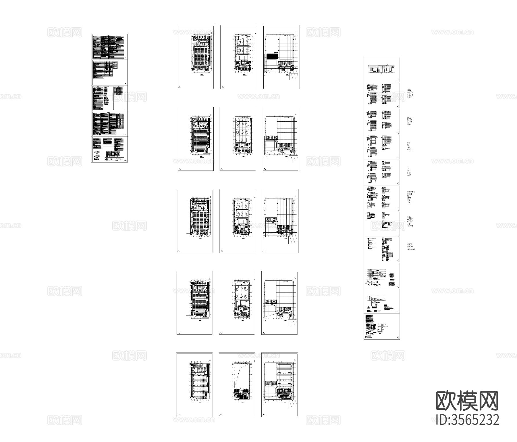 某小学新建工程装修 电气cad平面图下载（渲染图5）