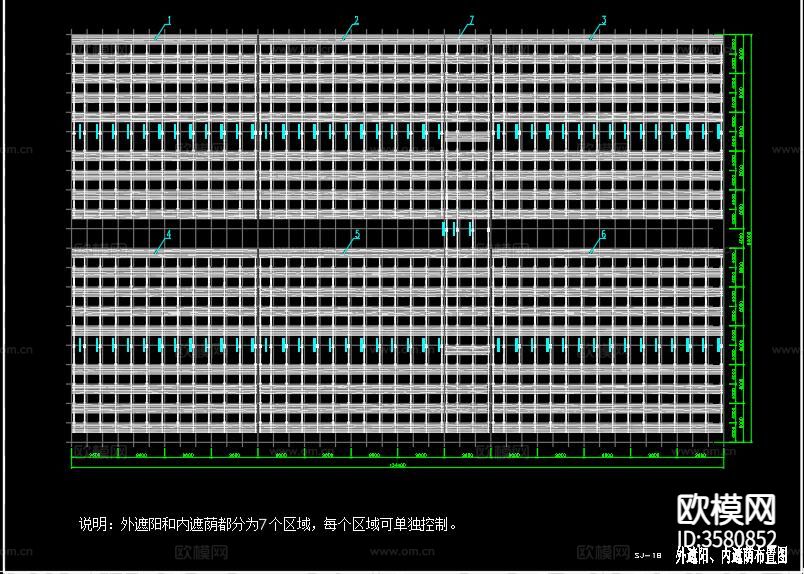 生态大棚CAD平面图下载（渲染图9）