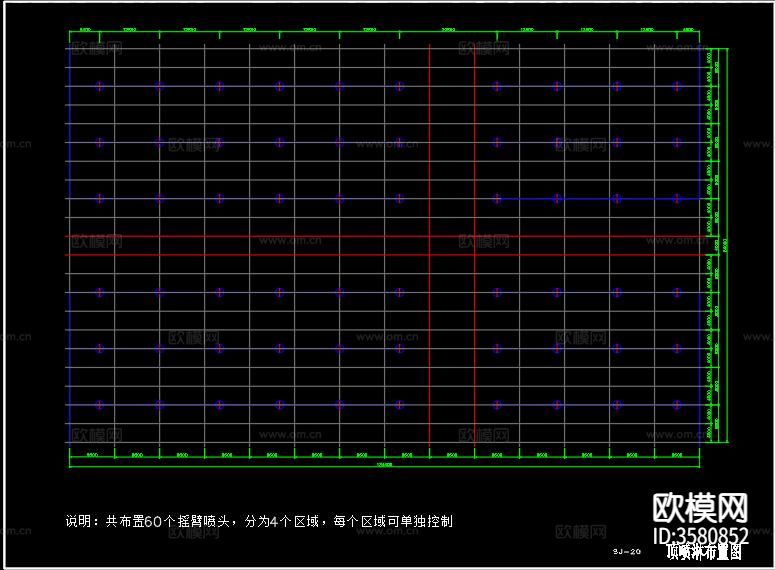 生态大棚CAD平面图下载（渲染图5）