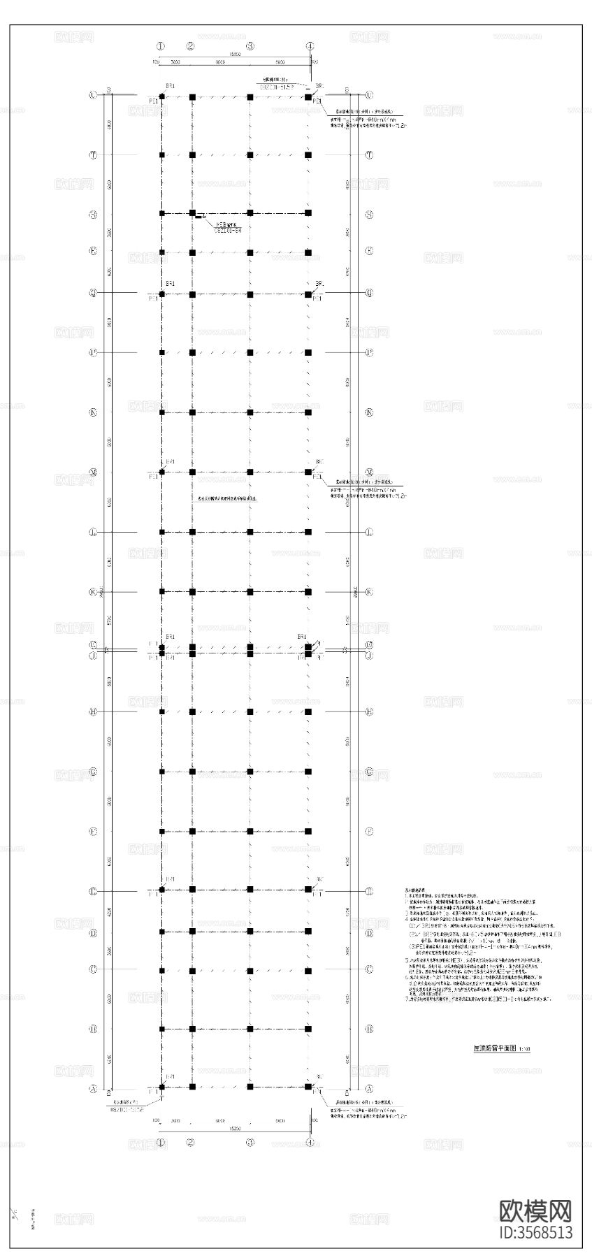 住宅楼电气cad平面图下载（渲染图9）