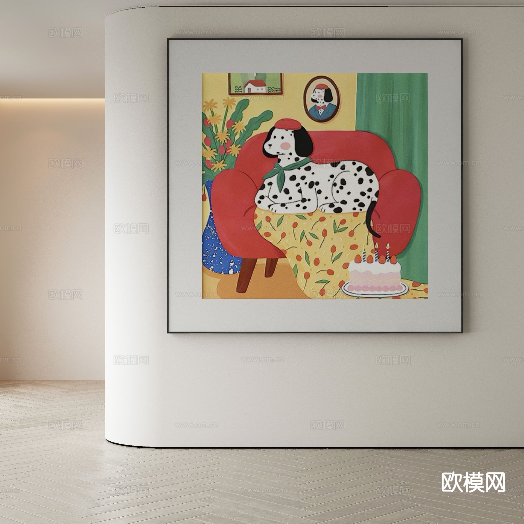 儿童挂画 卡通挂画 装饰画3d模型