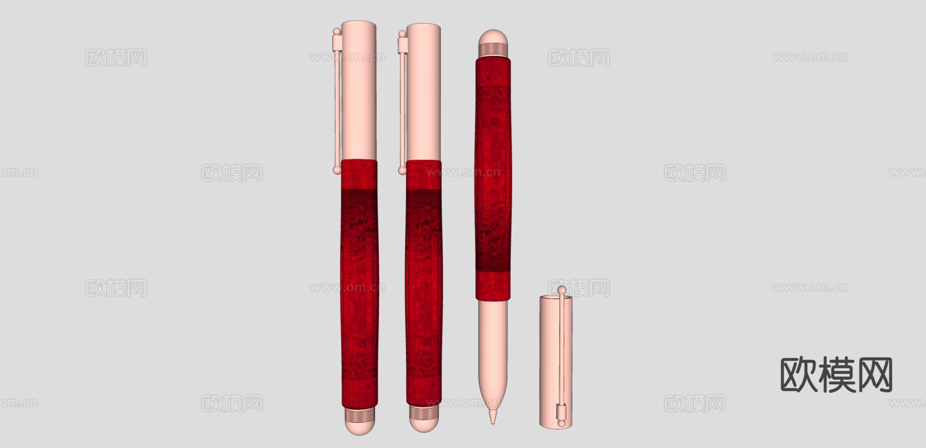 办公用品 笔su模型下载（渲染图1）