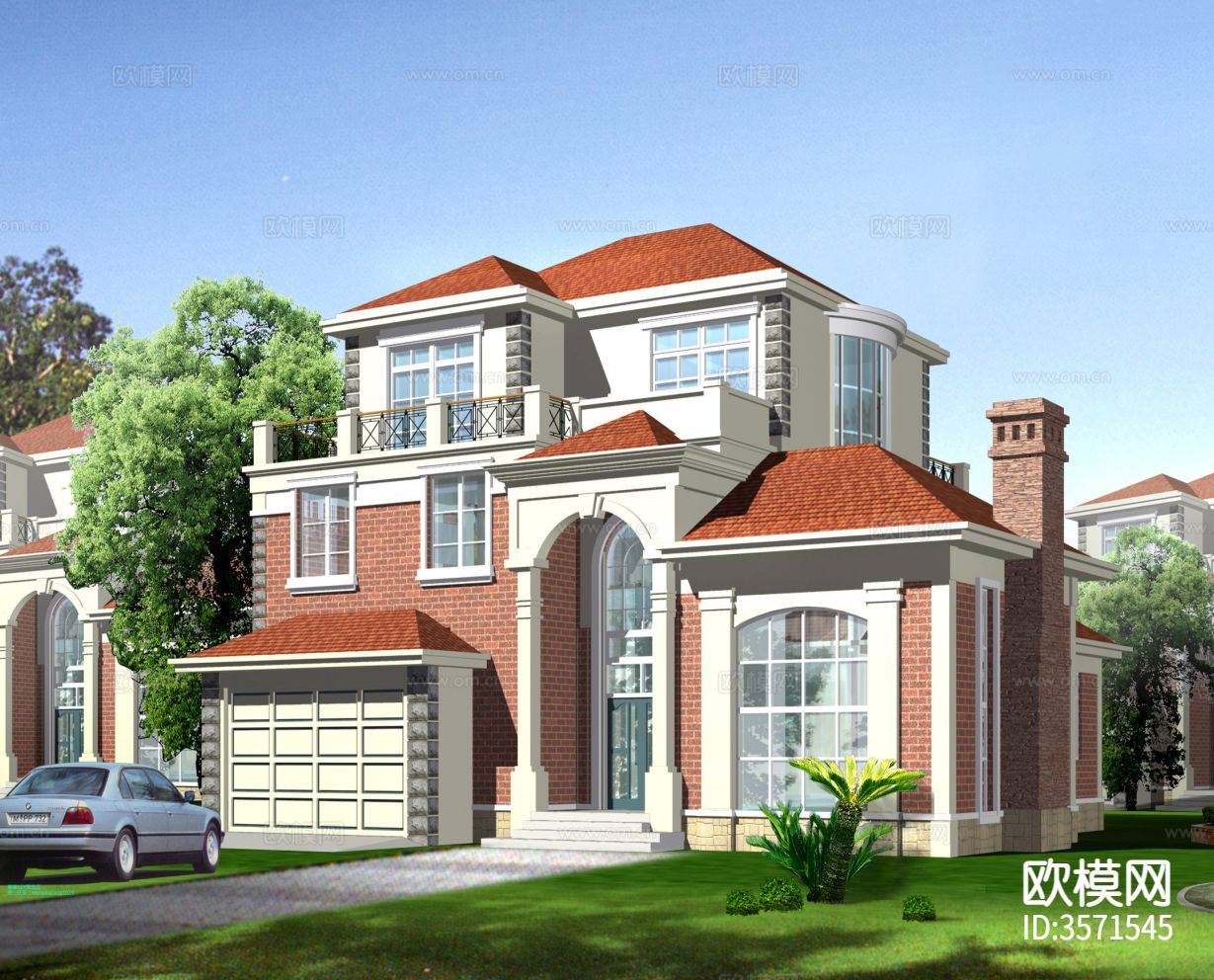 三层别cad平面图下载（渲染图3）