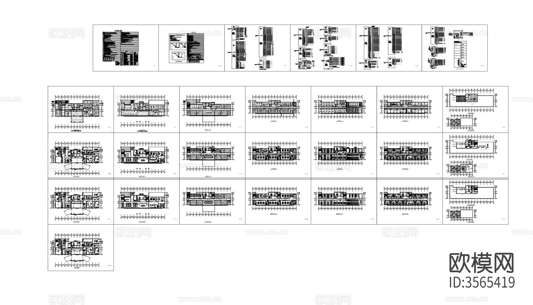 某地派出所扩建工程电气cad平面图下载（渲染图1）