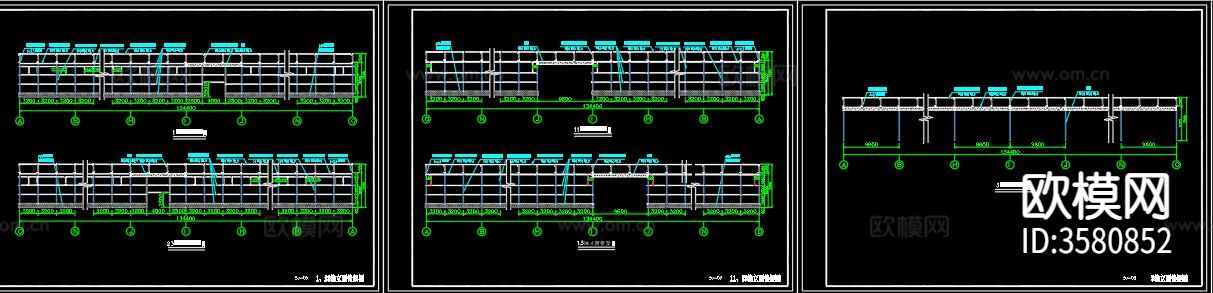 生态大棚CAD平面图下载（渲染图4）