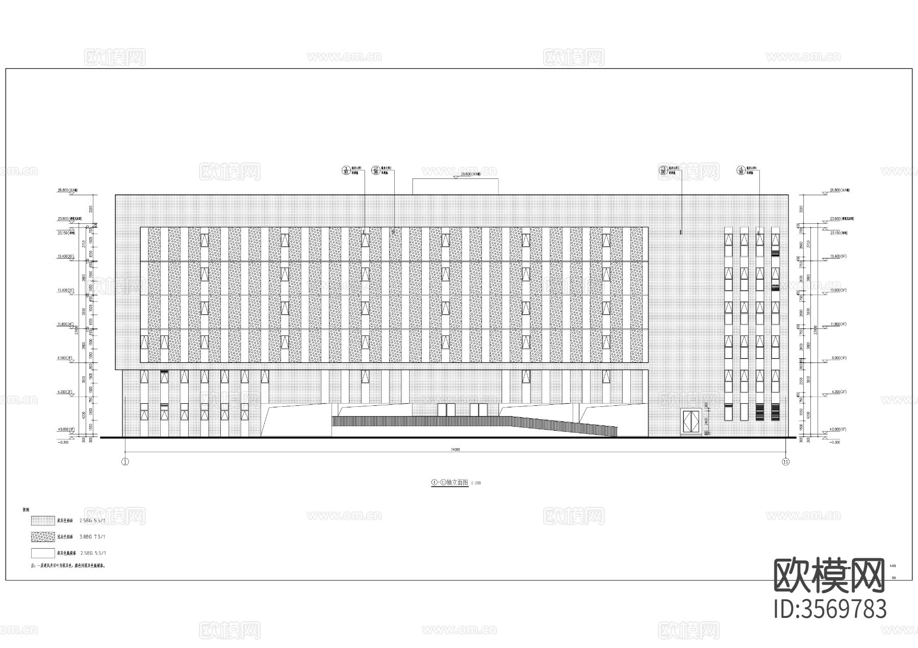 烟草库房cad施工图下载（渲染图8）