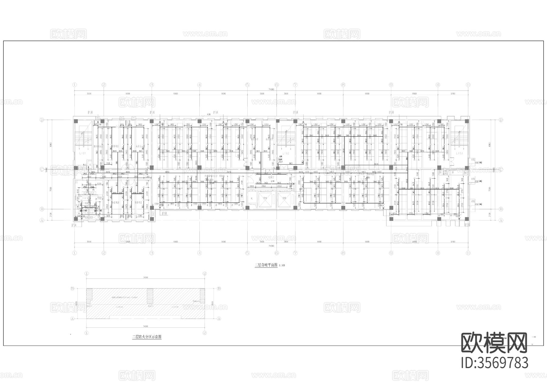 烟草库房cad施工图下载（渲染图2）