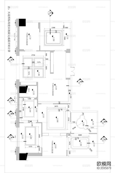 全屋定制專賣店CAD施工圖下載(渲染圖2)