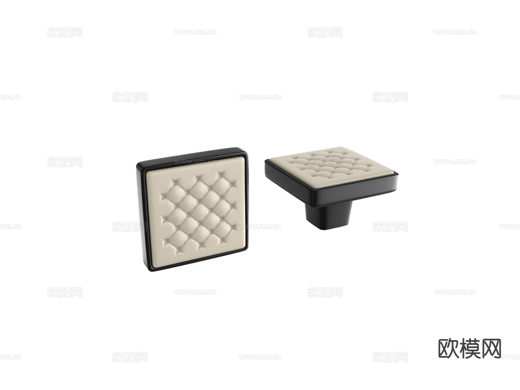 简欧拉手 门把手3d模型下载