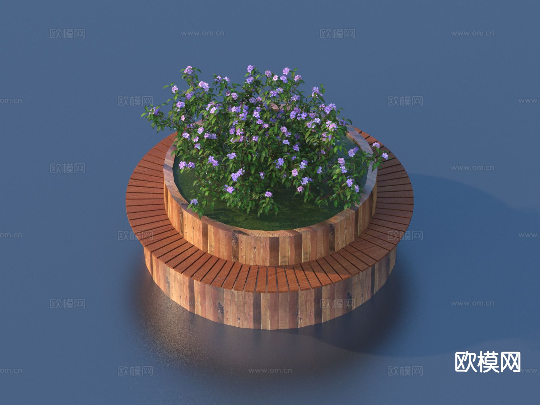 花池 花坛坐椅 景观小品3d模型