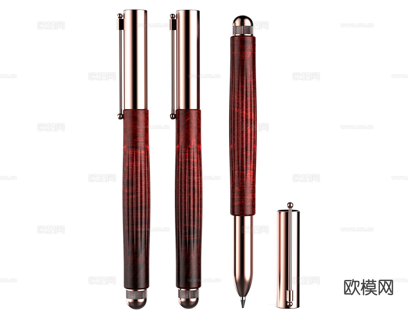 办公用品 笔su模型下载（渲染图2）