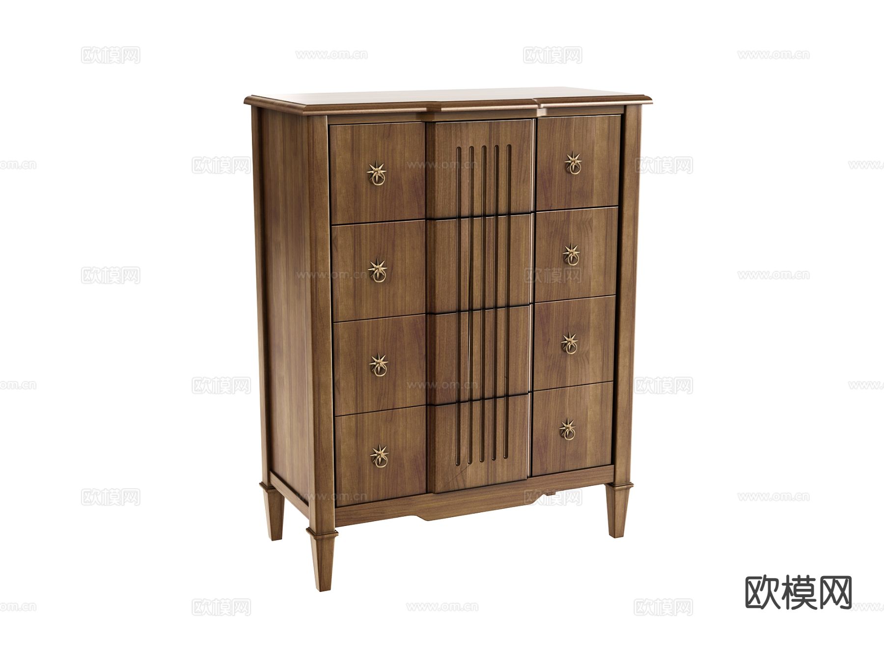 新中式斗柜3d模型下载