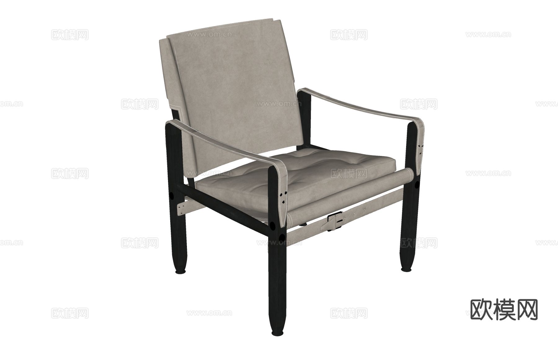侘寂椅子 休闲椅 扶手椅su模型下载（渲染图1）