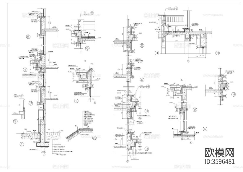 雙拼自建房cad施工圖下載(渲染圖4)