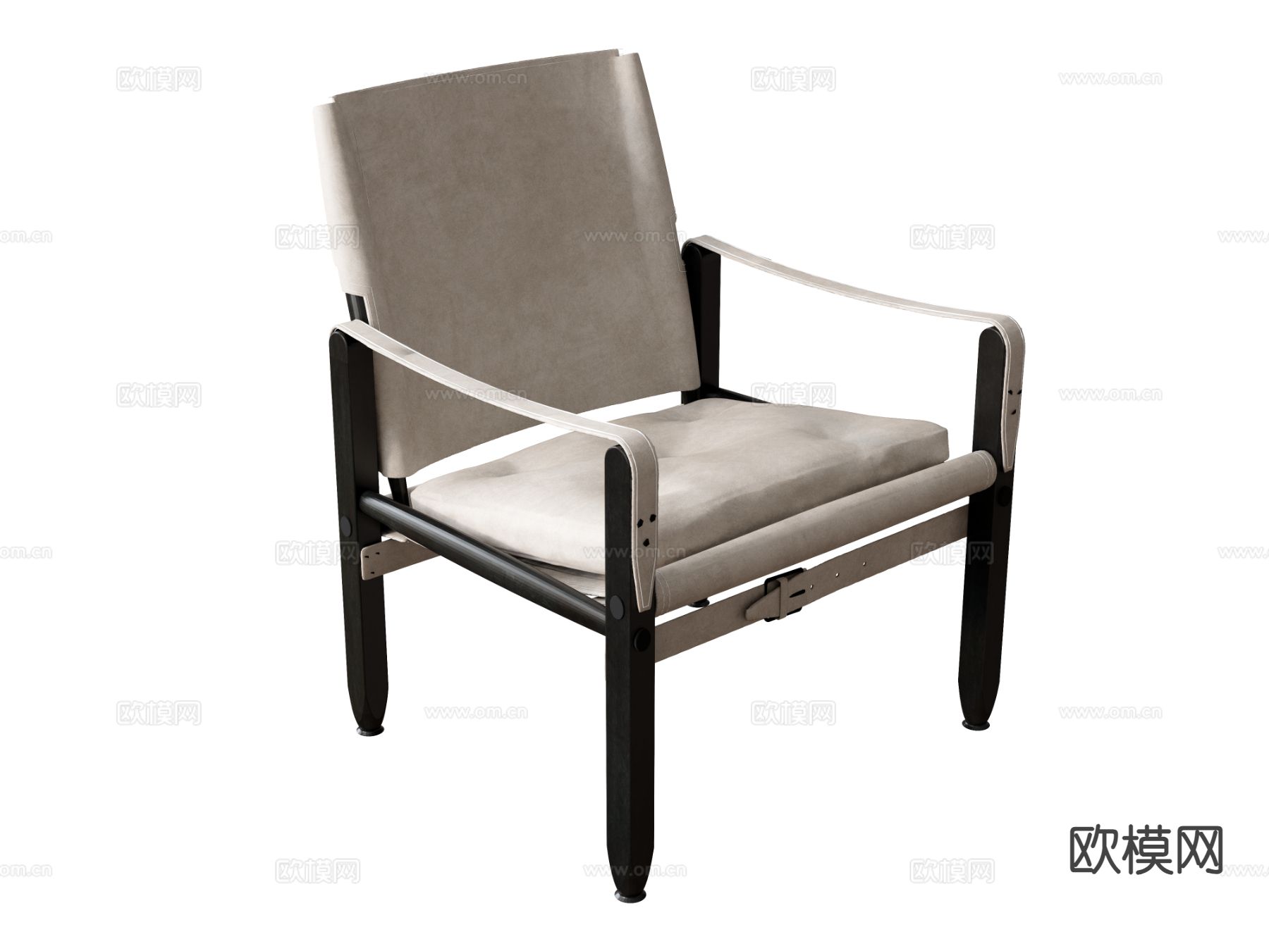 侘寂椅子 休闲椅 扶手椅su模型下载（渲染图2）