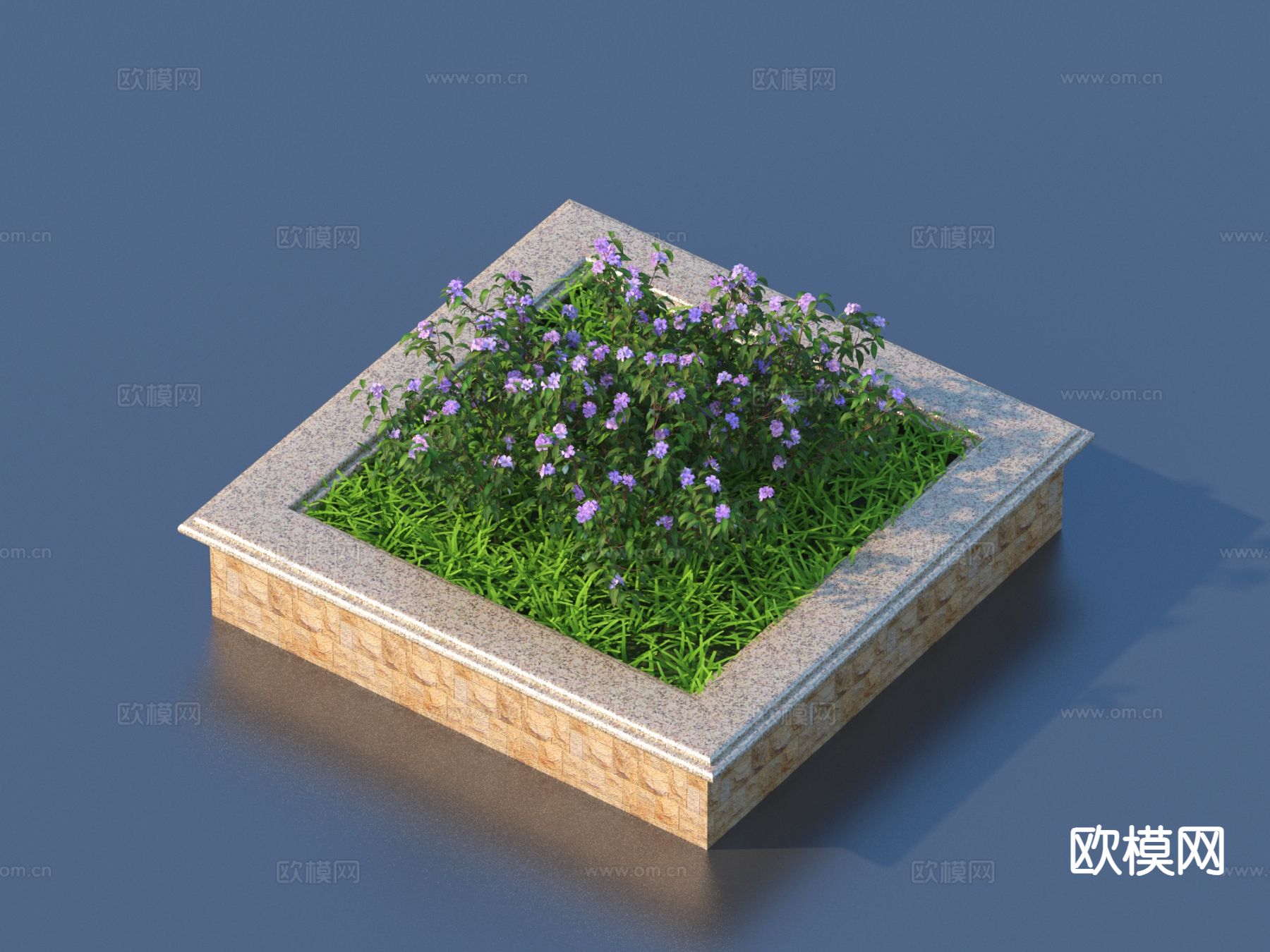 花池 花坛坐椅 景观小品3d模型