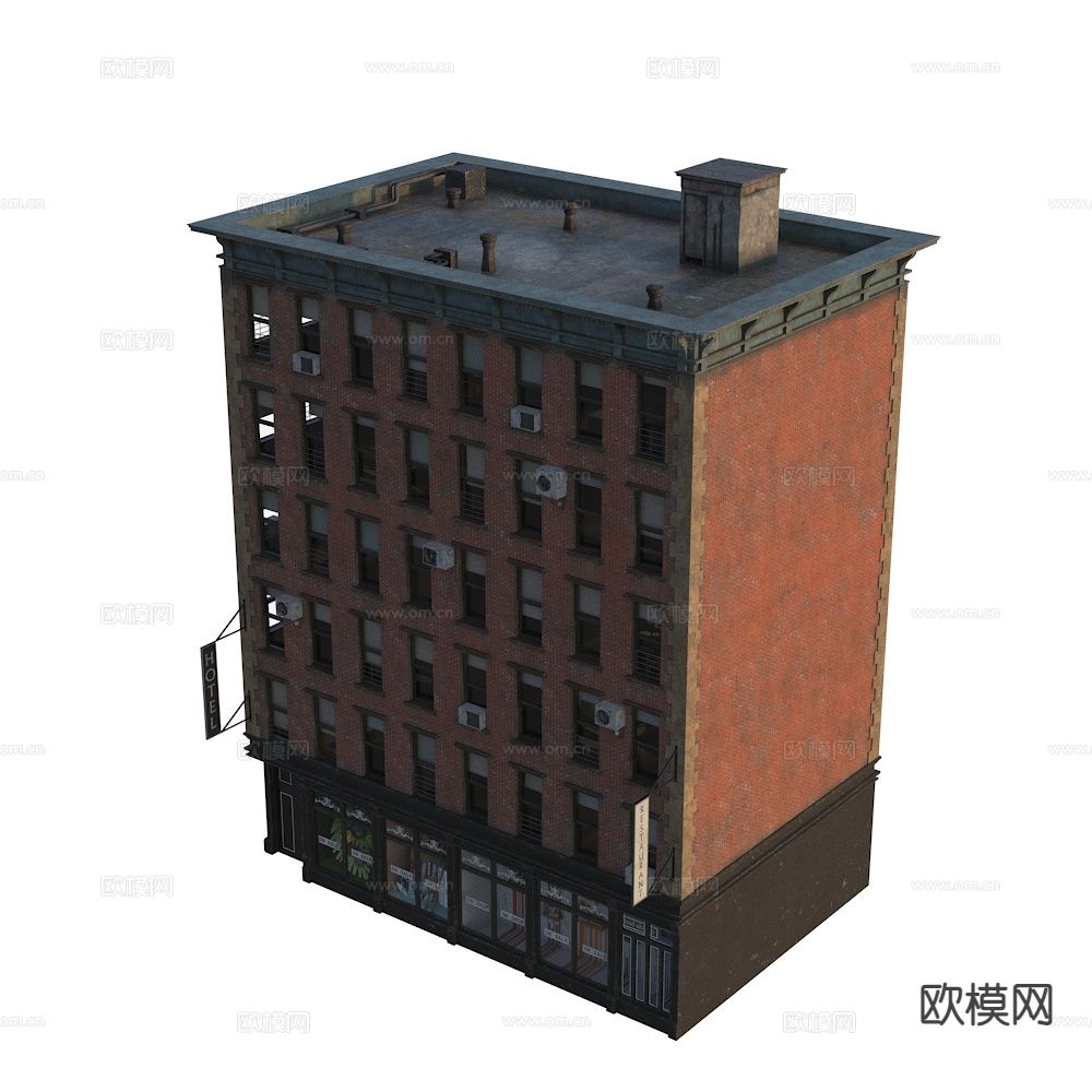 欧式住宅楼建筑外观3d模型