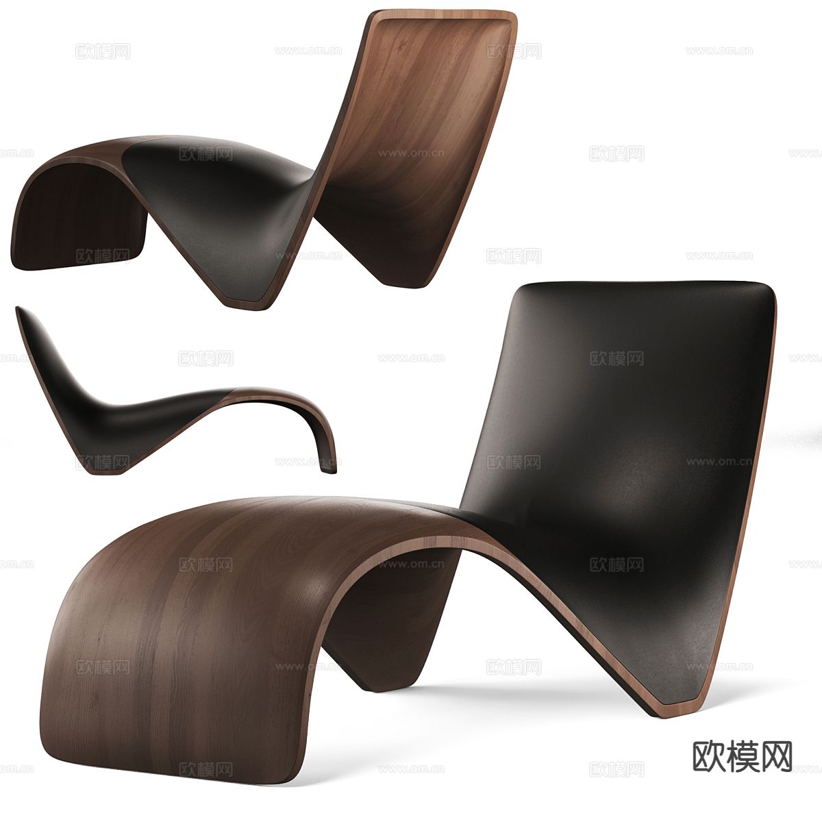 Essesi 异形椅子 休闲椅su模型下载（渲染图2）