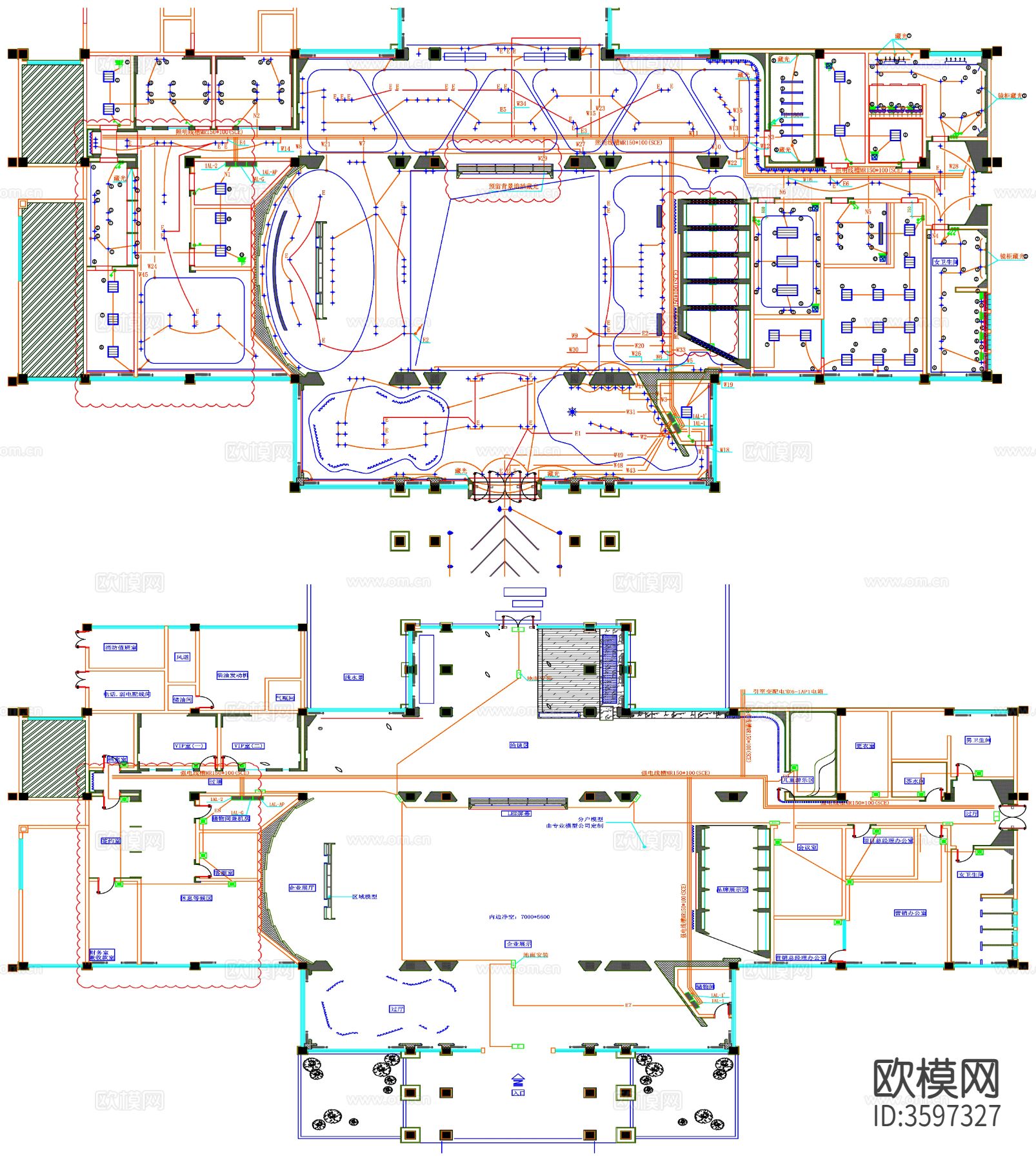 电气设计说明 电气施工设计说明 电气施工说明图下载（渲染图4）