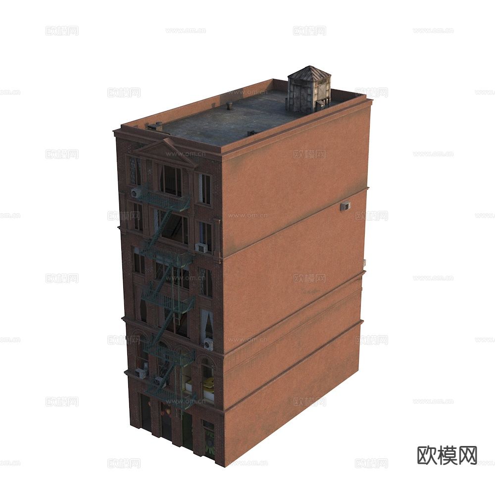 住宅楼外观 小洋房3d模型下载