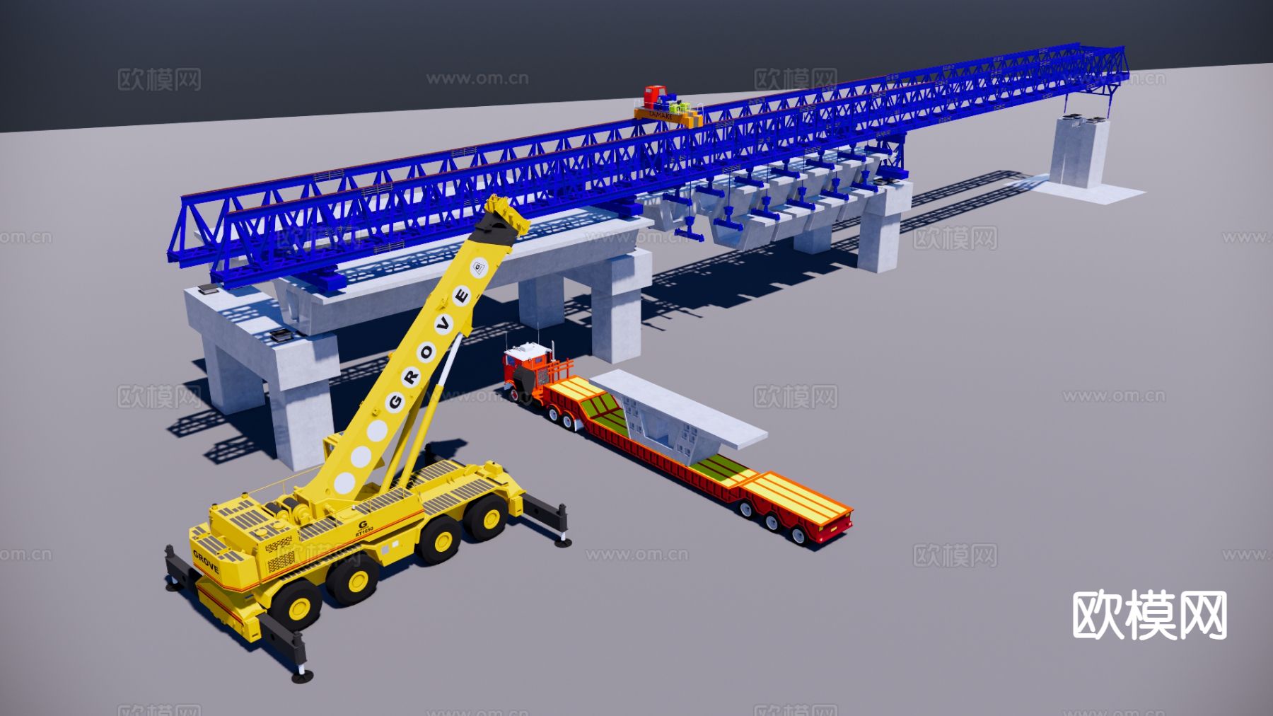 工业设备 机械设备su模型下载（渲染图2）