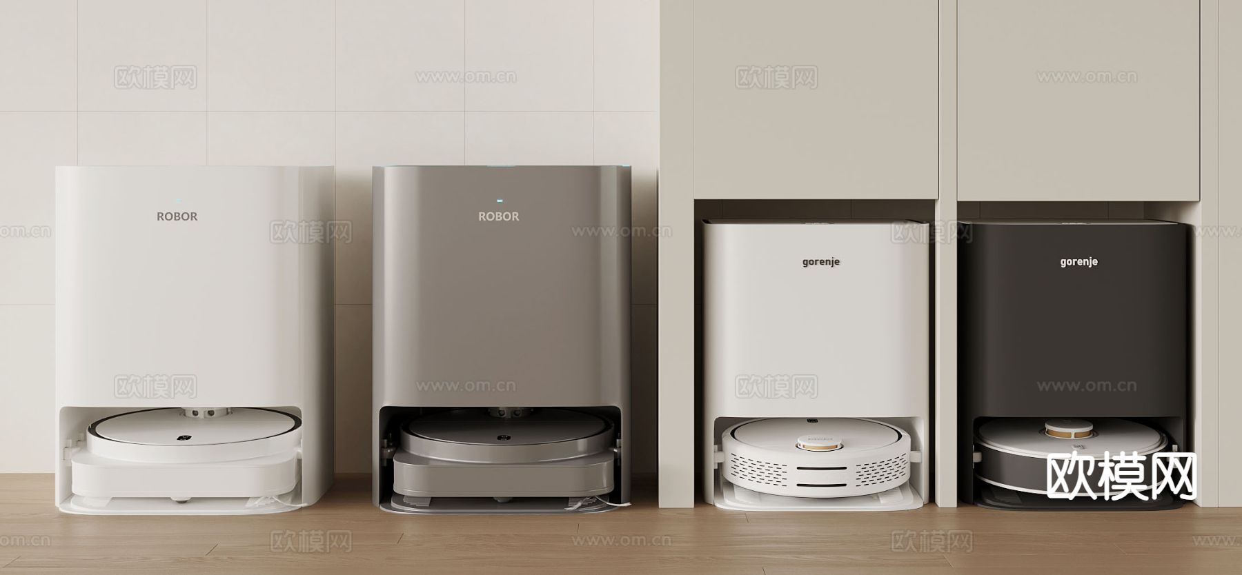 现代扫地机器人3d模型下载