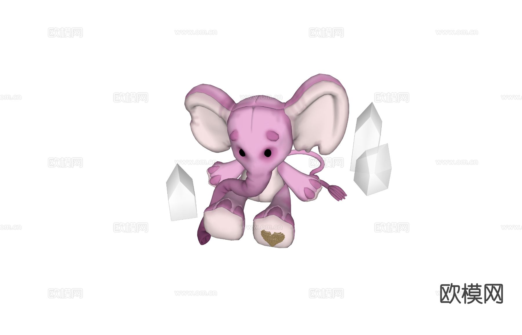 大象玩具 毛绒玩具 布偶su模型下载（渲染图1）